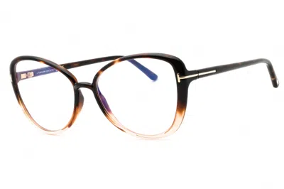 Tom Ford Ft5907-b 056 Havana 55mm In Brown