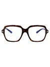 Tom Ford Blue Light Block Cat Eye Ladies Eyeglasses Ft5949-b 001 56 In 052 Avana Scura
