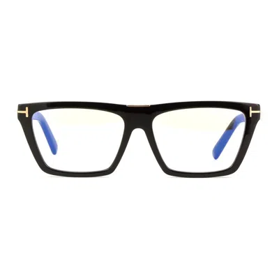 Tom Ford Ft5912-b001 Square Full Rim Eyeglasses In Black