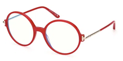 Tom Ford Ft5914-b 066 Women's Glasses Red Size 53 - Free Lenses - Blue Light Block Available