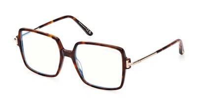 Tom Ford Ft5915-b Women's Glasses, Tortoiseshell, Size 53 In Metallic