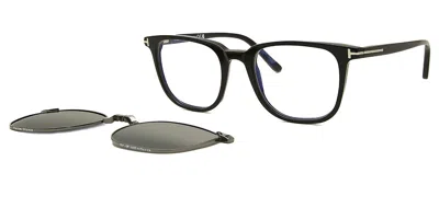 Tom Ford Ft5916-b With Clip-on Men's Glasses, Black, Size 50