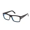 Tom Ford Blue Light Block Cat Eye Ladies Eyeglasses Ft5949-b 001 56 In 55001 - Nero Lucido