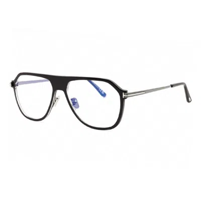 Tom Ford Ft5943-b003 Aviator Full Rim Eyeglasses In Black