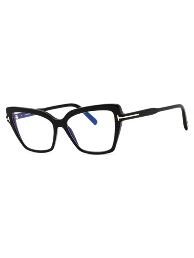 Tom Ford Ft5948-b Eyeglasses In 081 - Shiny Violet/clear/blue-light Block Lens