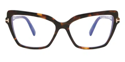 Tom Ford Ft5948-b Women's Glasses, Tortoiseshell, Size 55 In Brown