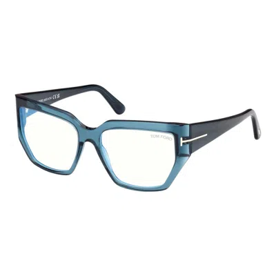 Tom Ford Ft5951-b 092 Shiny Blue 54mm