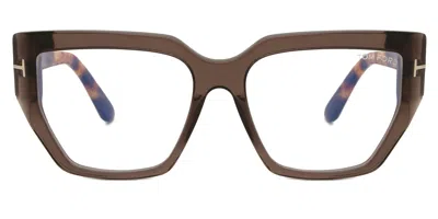 Tom Ford Ft5951-b 048 Blue-light Block Women's Glasses Brown Size 54 - Free Lenses - Blue Light Block Availab