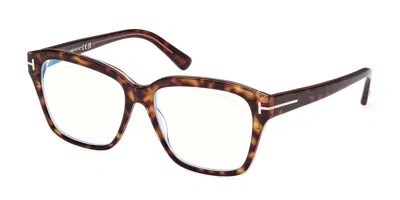 Tom Ford Ft5955-b Women's Glasses, Tortoiseshell, Size 54 In Brown