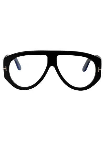 Tom Ford Ft5958-b Glasses In 001 Nero Lucido
