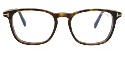 Tom Ford Ft5960-b Men's Glasses, Tortoiseshell, Size 52 In Brown