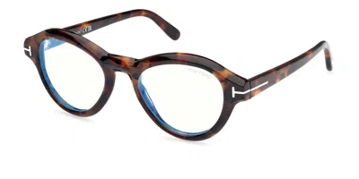 Tom Ford Ft5962-b Men's Glasses, Tortoiseshell, Size 50 In Brown