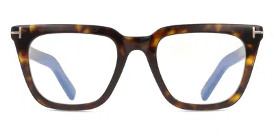 Tom Ford Ft5963-b 052 Men's Glasses Tortoiseshell Size 50 - Free Lenses - Blue Light Block Available In Brown