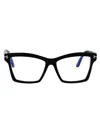 Tom Ford T-hinge Square-frame Glasses In Black