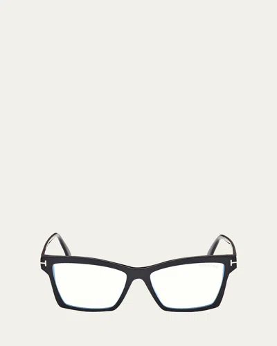 Tom Ford Ft5964 Blue Light Blocking Acetate Glasses In Black