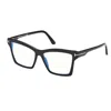 Tom Ford T-hinge Square-frame Glasses In Black