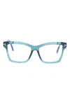 Tom Ford Ft5964b Rectangle-frame Glasses In 蓝色