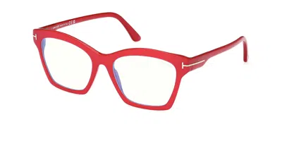 Tom Ford Ft5965-b Women's Glasses, , Size 53 In Red