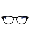 Tom Ford Womens Black Tr001853 Round-frame Acetate Optical Glasses In Black