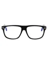 Tom Ford Womens Black Tr001853 Round-frame Acetate Optical Glasses In Nero Lucido