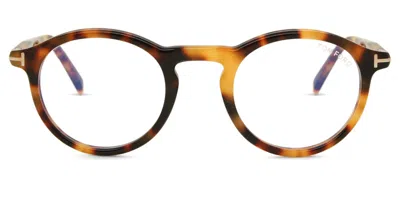 Tom Ford Ft5979-b 053 Blue-light Block Men's Glasses  Size 49 - Free Lenses - Blue Light Block Available In Brown