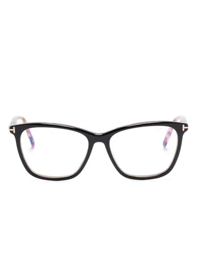 Tom Ford Eckige Ft5989b Brille In Schwarz
