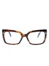 Tom Ford Ft5991b Rectangle-frame Glasses In Braun