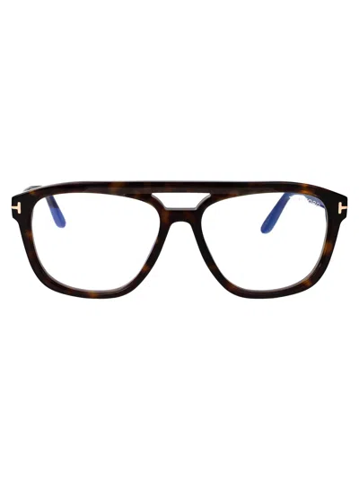 Tom Ford Ft6024-b Eyeglasses In Havana
