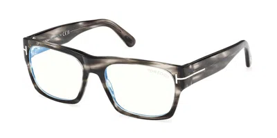 Tom Ford Ft6035-b Men's Glasses, Tortoiseshell, Size 55 In Gray