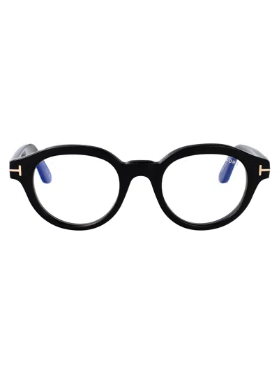 Tom Ford Ft6037-b Black Acetate Eyeglasses