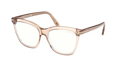 Tom Ford Ft6042-b Women's Glasses, Brown, Size 54 In Gold