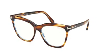 Tom Ford Ft6042-b Women's Glasses, Tortoiseshell, Size 54 In Brown