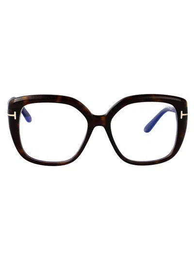 Tom Ford Ft6043-b Eyeglasses In Havana