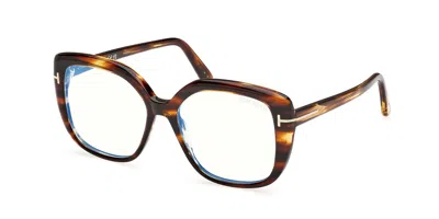 Tom Ford Ft6043-b Women's Glasses, Tortoiseshell, Size 53 In Brown