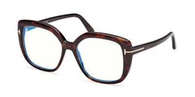 Tom Ford Ft6043-b Women's Glasses, Tortoiseshell, Size 53 In Brown