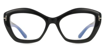 Tom Ford Ft6044-b 001 Blue-light Block Women's Glasses Black Size 54 - Free Lenses - Blue Light Block Availab In Pattern