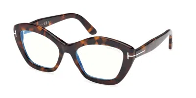 Tom Ford Ft6044-b Women's Glasses, Tortoiseshell, Size 54 In Brown