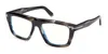 Tom Ford Tortoiseshell Square-frame Glasses In Brown