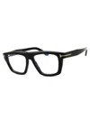 Tom Ford Rectangular Acetate Eyeglasses - Timeless Elegance For Women In 052 - Dark Havana/clear/blue-light Block Lens