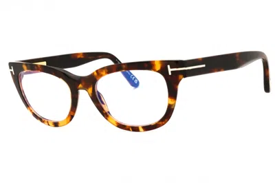 Tom Ford Ft6066b Cat Eye Tortoiseshell Eyeglasses In Brown