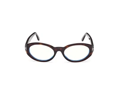 Tom Ford Ft6067-b Oval Eyeglasses In White