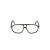 Tom Ford Ft6082-b Rectangular Black Acetate Eyeglasses In White