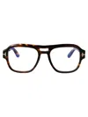 Tom Ford Eyewear Aviator Frame Glasses In Brown