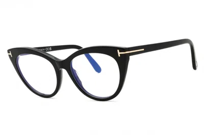 Tom Ford Ft6091b Cat Eye Acetate Frame Eyeglasses In Black