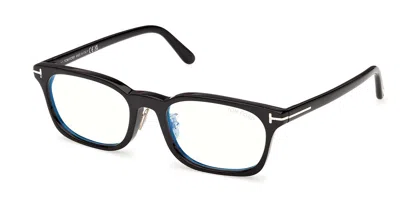 Tom Ford Ft6111-d-b Asian Fit 001 Blue-light Block Women's Glasses Black Size 53 - Free Lenses - Blue Light B