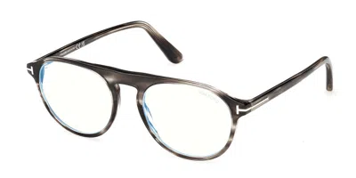 Tom Ford Ft6118-b 055 Blue-light Block Men's Glasses Tortoiseshell Size 52 - Free Lenses - Blue Light Block A In Brown