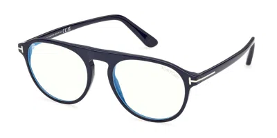 Tom Ford Ft6118-b 090 Blue-light Block Men's Glasses Blue Size 52 - Free Lenses - Blue Light Block Available In Black