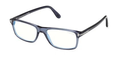 Tom Ford Ft6119-b 090 Blue-light Block Men's Glasses Blue Size 53 - Free Lenses - Blue Light Block Available