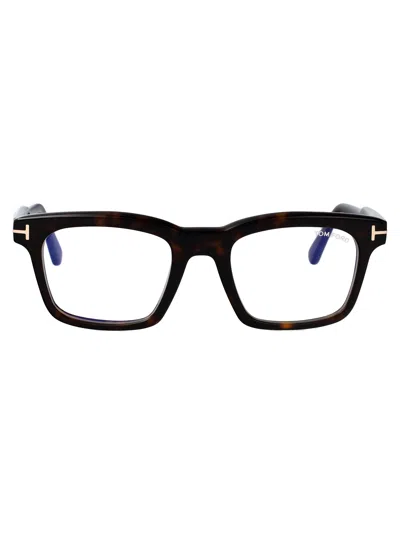 Tom Ford Ft6122-b Eyeglasses In Havana