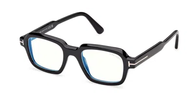 TOM FORD FT6123-B MEN'S GLASSES, BLACK, SIZE 48
